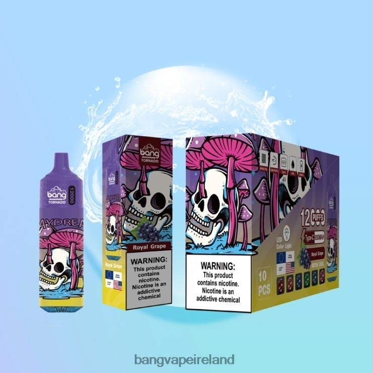 Vape Gang Disposables - Bang Vape Tornado 12000 puffs with LED & Mesh Coil Disposable 2FNHP4