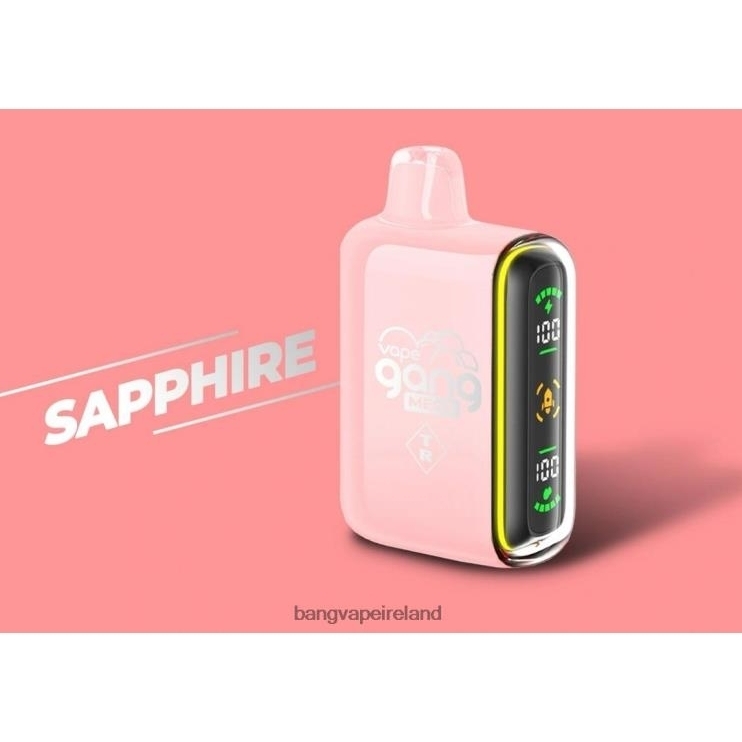 Bang Vape Dublin - Vape Gang MEGA 20,000 puffs Disposable Vape (Box of 5) Sapphire 2FNHP59